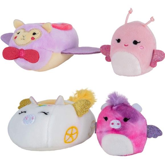 NWT 2” Squishville by Squishmallows Maribel the Butterfly & Willow the Pegasus - Picture 1 of 3